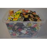 Large quantity of match boxes and covers