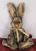 Modern jointed teddy bear / rabbit by Charlie Bears 'Woodland' designed by Heather Lyell L 42 cm