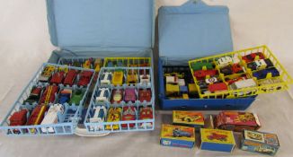 2 cases of Matchbox cars and assorted boxed Matchbox die cast cars