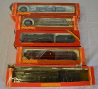 5 Hornby OO gauge locomotives with original tatty boxes