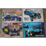 2 Italeri model kits and 2 Heller model kits,