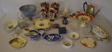 Various ceramics including Spode, Royal Worcester,
