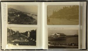 Album of approximately 59 old postcards of Cleethorpes, Humberstone, Tetney, North Cotes,