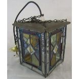 Stained glass light fitting