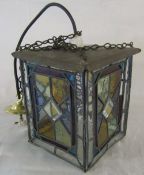 Stained glass light fitting