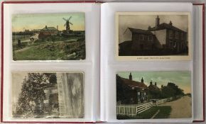 Album of approximately 46 old postcards of Trusthorpe, Markby, Maltby le Marsh, Theddlethorpe,