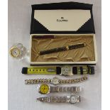 Selection of watches inc Nixon & Seiko automatic water resistant 100m,