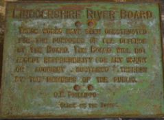 Lincolnshire River Board large metal sign