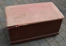 Victorian pine blanket box