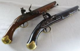 2 reproduction Tower flintlock pistols