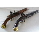 2 reproduction Tower flintlock pistols