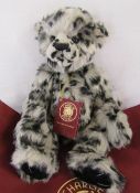 Modern jointed teddy bear by Charlie Bears 'Mucky pup' designed by Heather Lyell L 41 cm