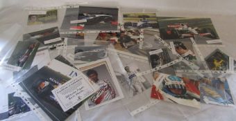 20 hand signed Formula One F1 autographed photos some with certificates of authenticity inc Mark