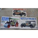 Bandai Steam Road Roller 1/16 model kit,