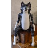 Large articulated cat figure