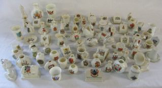 Large quantity of crested china