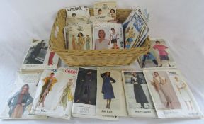 Assorted clothes patterns from 1970/80s inc Dior, Ralph Lauren,