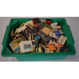 Large quantity of match boxes and covers