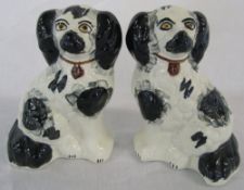 Pair of Staffordshire dogs H 19 cm