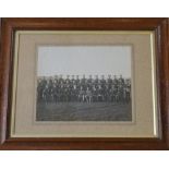 Framed Lincolnshire Yeomanry regiment photograph,