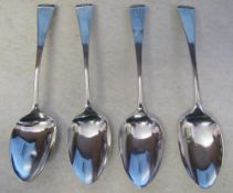 4 Georgian silver teaspoons London 1810 weight 1.