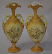 Pair of ceramic vases (damaged)