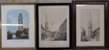 3 prints of Louth and Boston inc S.E.