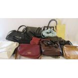 2 boxes of assorted handbags inc Radley, Per Una,