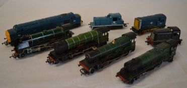 Approx 8 unboxed locomotives including 46201 & 4983