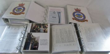 5 files containing records, menu cards, photographs etc relating to Dambusters raids, the Tirpitz,