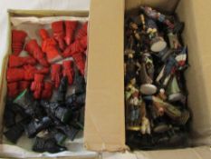 Assorted chess pieces