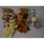 Collection of teddy bears