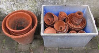 Various terracotta pots