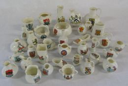 Approximately 36 pieces of Goss crested china