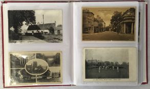 Album of approximately 84 old postcards of Market Rasen,