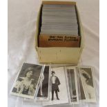 Box of early 1900's actresses and Edwardian postcards