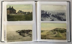 Album of approximately 94 old postcards of Sutton On Sea