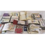 Various stamps, FDC's, coins,