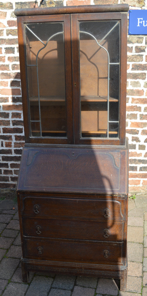 1930s bureau display bookcase