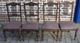 4 late Victorian chairs