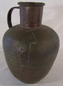 Large 19th century continental copper pitcher possibly for cream,