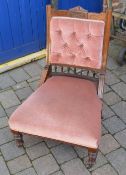 Pink nursing chair