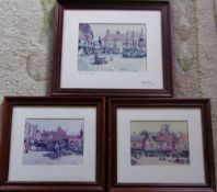 Pair of John Landrey framed prints & one other signed