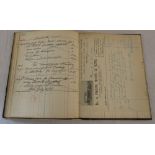 1930s Funeral Director's Ledger relating to Frank Wood & Sons, Price George Street,