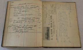 1930s Funeral Director's Ledger relating to Frank Wood & Sons, Price George Street,