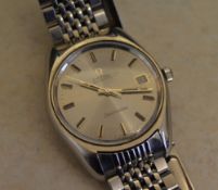 Omega automatic Seamaster wristwatch on a stainless steel strap