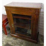 Late Victorian glass fronted cabinet