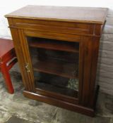 Late Victorian glass fronted cabinet