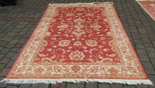 Red ground Ziegler carpet 2.80 m x 2.