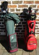 2 sets of golf clubs and bags inc CTR,